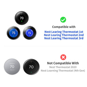 Petrichor Nest Thermostat Snow plate close-up showing fingerprint-resistant surface