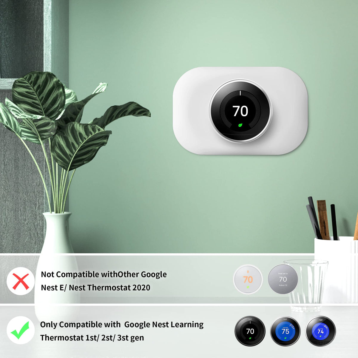 Petrichor Nest Thermostat Snow plate installation in progress for quick setup