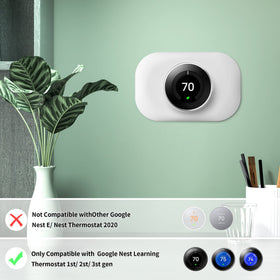 Petrichor Nest Thermostat Snow plate installation in progress for quick setup