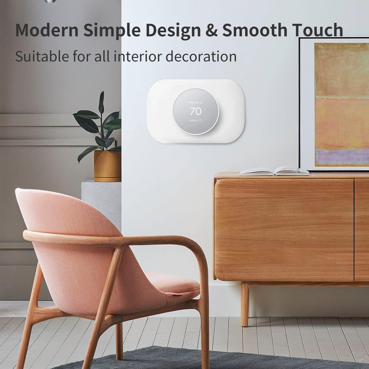 Petrichor Nest Thermostat Trim Kit installation highlights easy, tidy setup