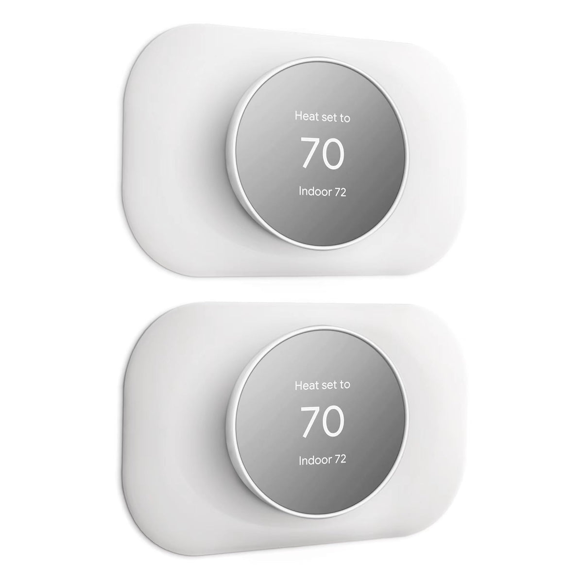 Petrichor Nest Thermostat Wall Plate closeup showing sleek finish and wall coverage