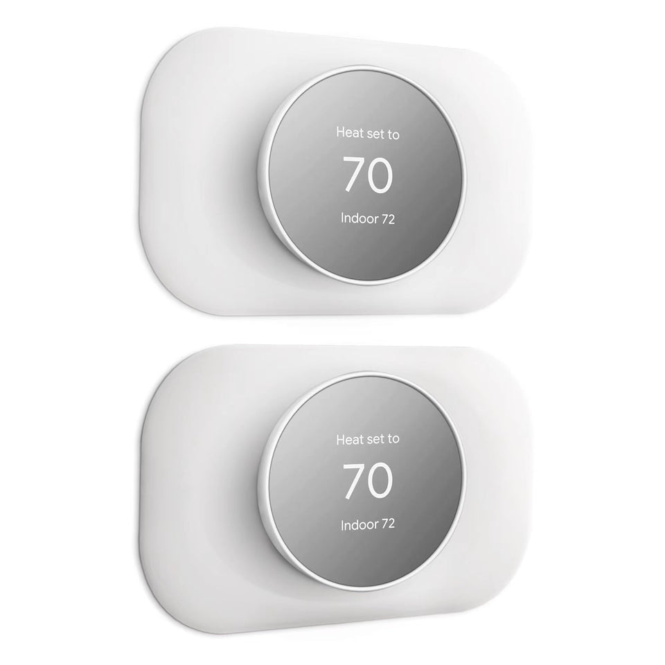 Petrichor Nest Thermostat Wall Plate closeup showing sleek finish and wall coverage