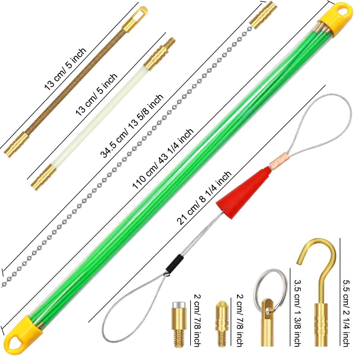 PETUOL 15-rods with brass connectors show modular flex for long runs