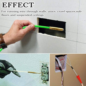 PETUOL easy wire running in walls with insulated fiberglass rods