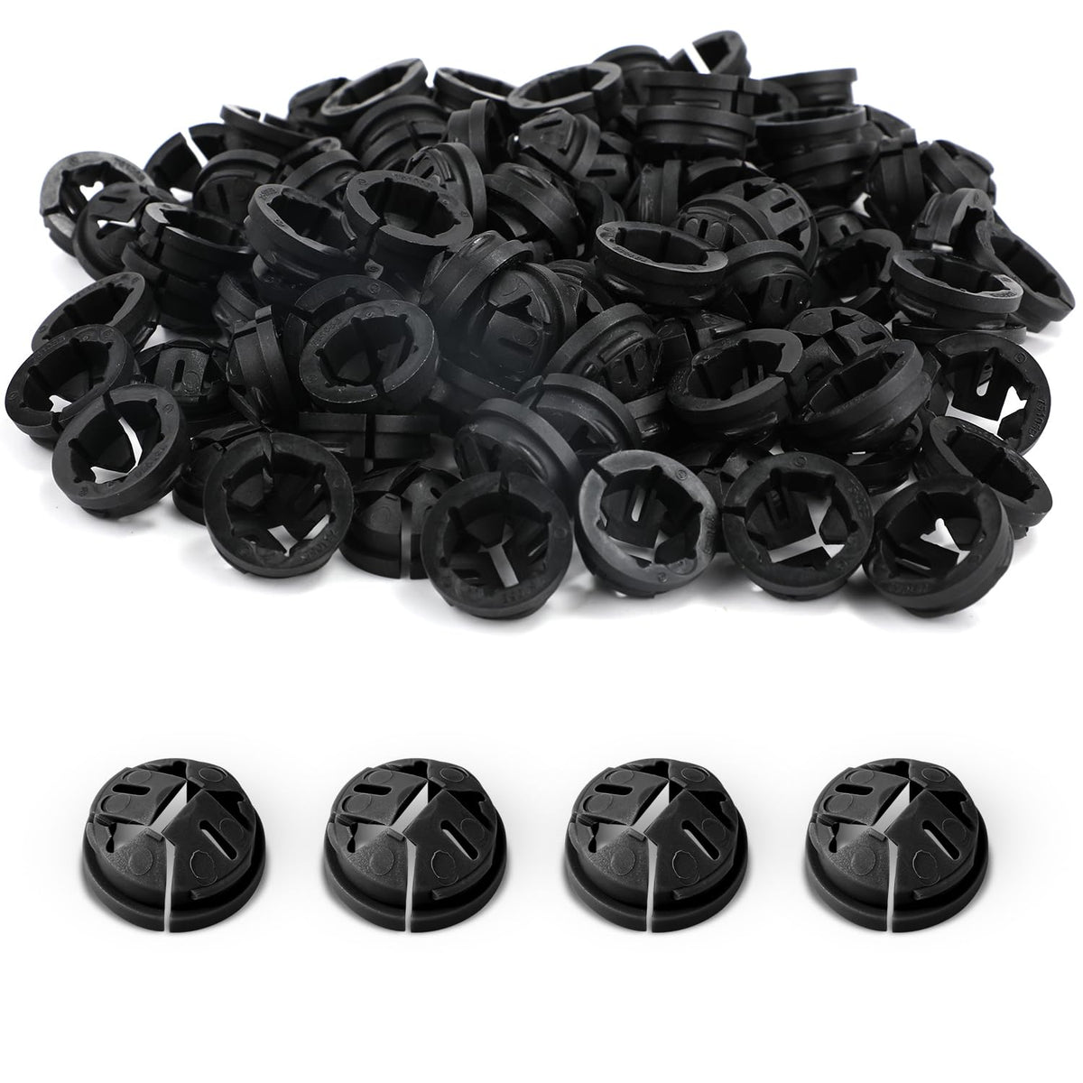 PEUTIER push-in cable connectors 200pcs pack for quick wiring organization.