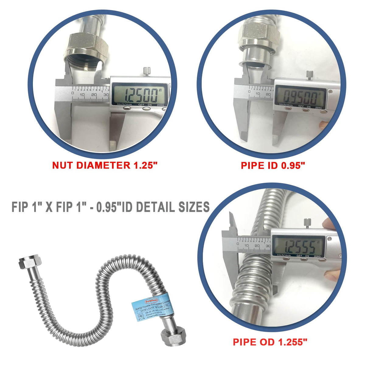 Resilient up to 250 PSI for demanding hot-water setups