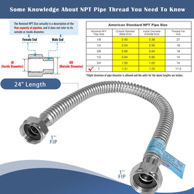 Inner diameter 0.95 inches supports robust flow without bulky fittings
