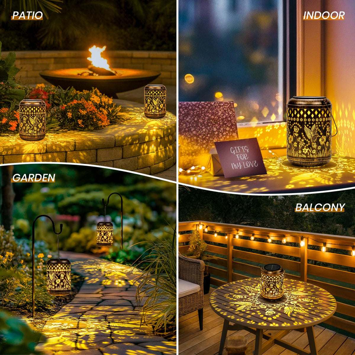 PEVOROS gift-ready lantern pack for birthdays or garden lovers