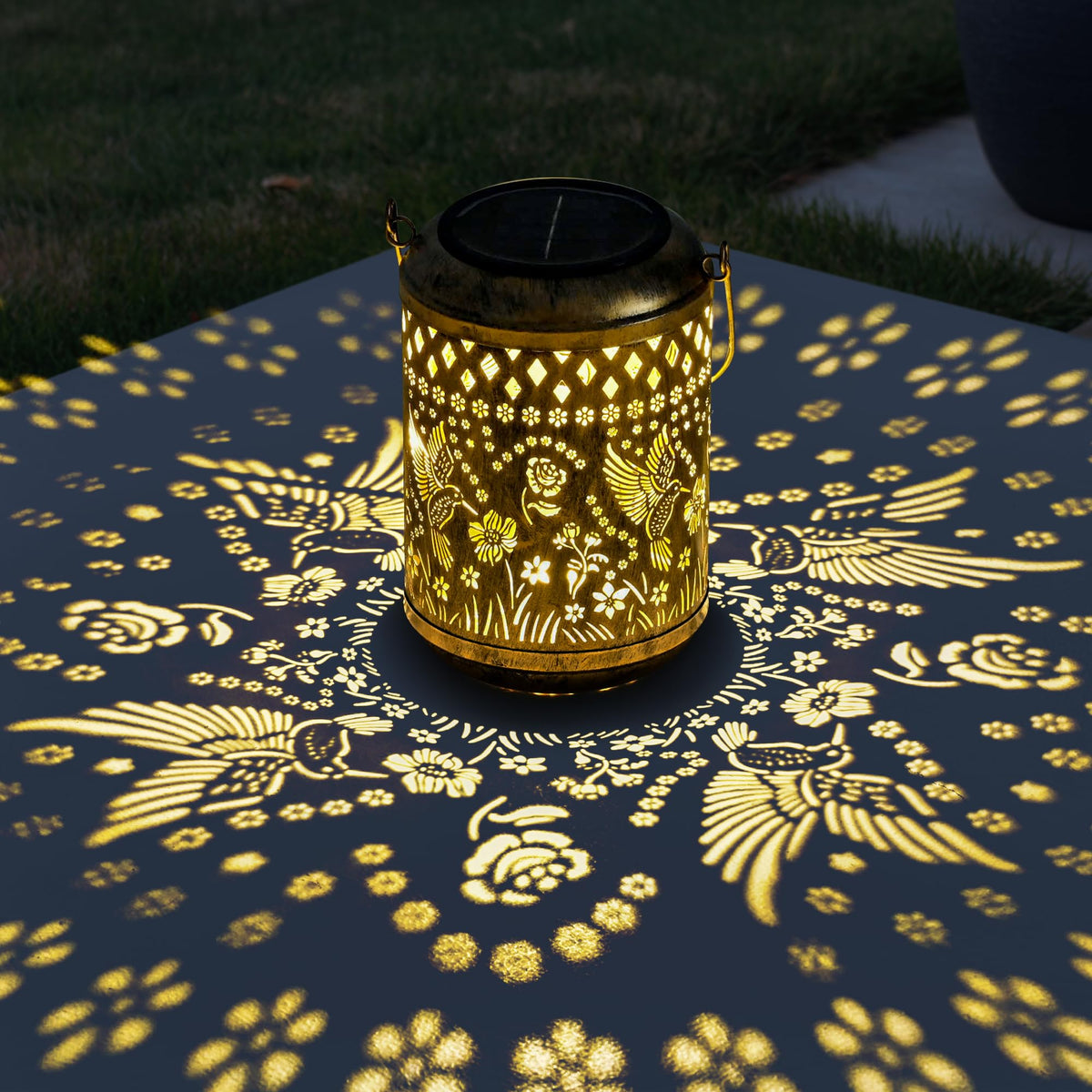 PEVOROS warm glow enhances evenings on patio or porch