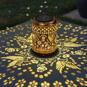 PEVOROS sunset garden ambiance with warm, cord-free glow