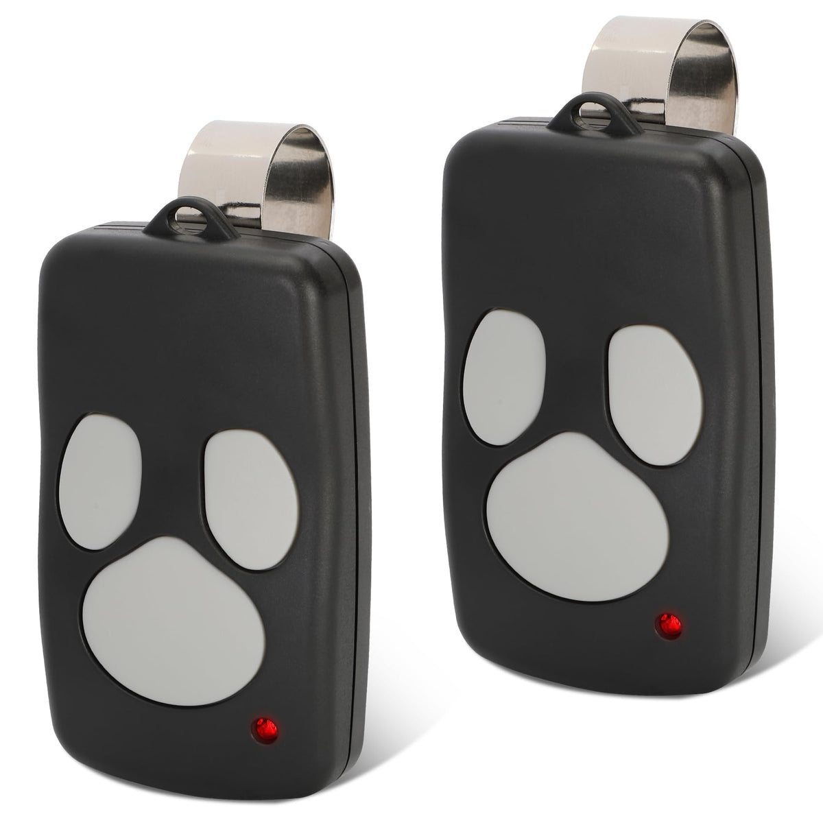 Pevxou 372310 remote showing learn-button setup for quick pairing.