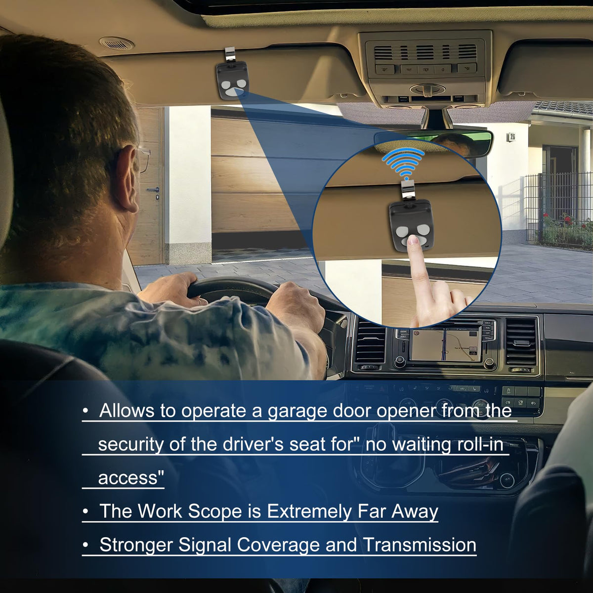Pevxou 372310 remote delivering range up to 164 feet.