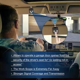 Pevxou 372310 remote delivering range up to 164 feet.