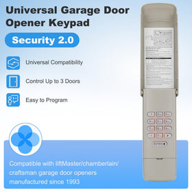 Pevxou 377lm-66lm-keypad-area close-up, versatile Craftsman compatible keypad.