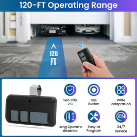 Pevxou remote universal-compatibility supports multiple LiftMaster/Chamberlain openers.