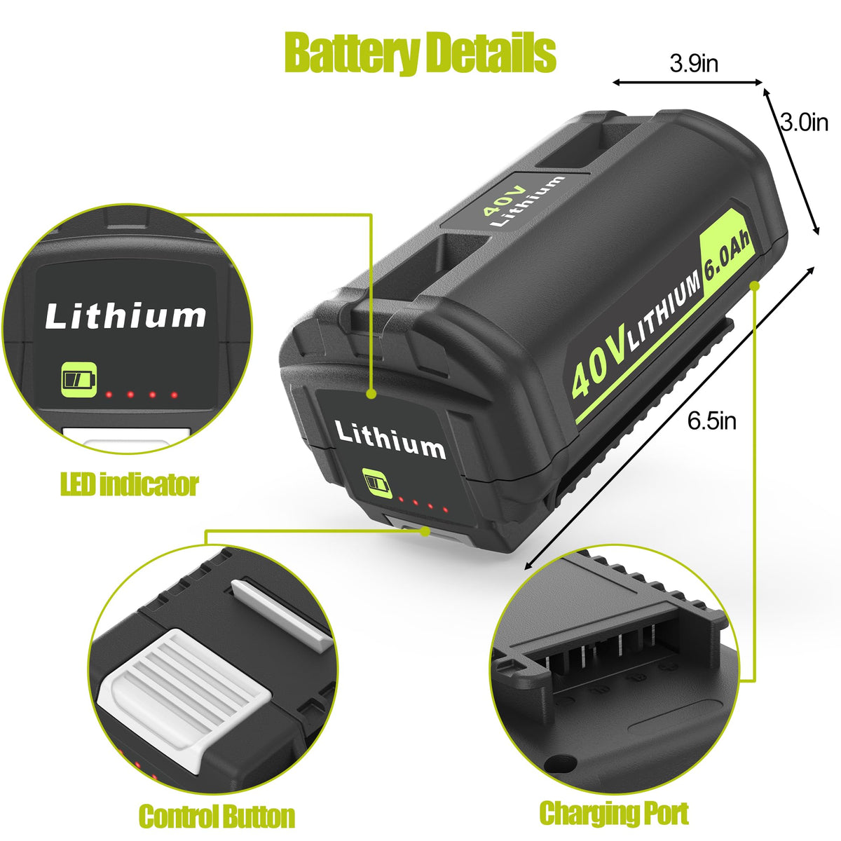 PEYESTEN 40V battery pack durability supports long‑term cordless use.