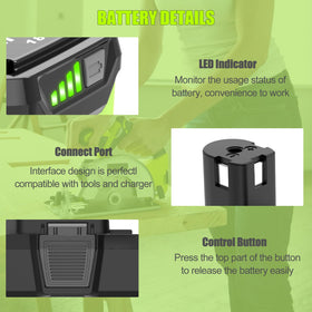 PEYESTEN durable 18V battery pack withstands job-site conditions