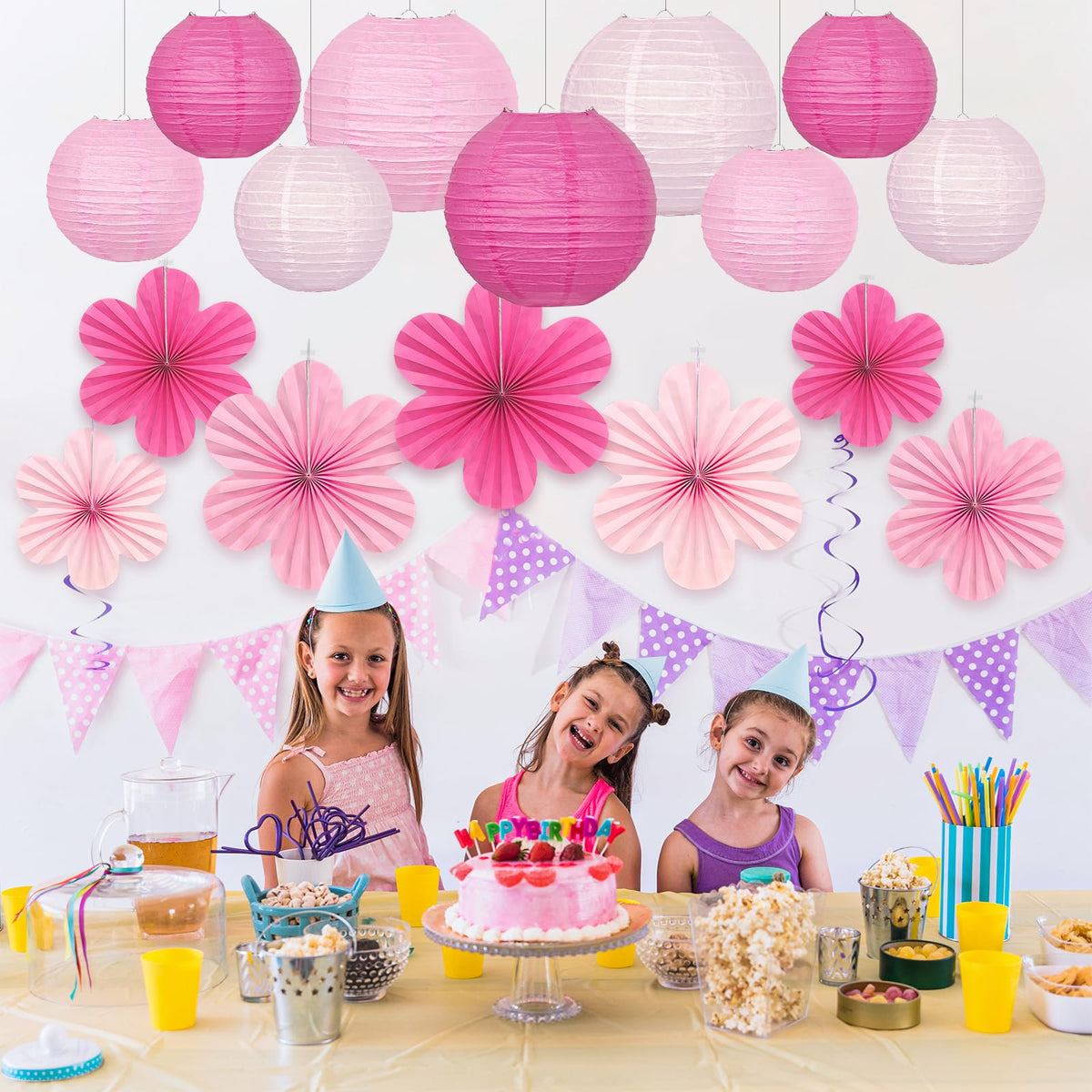 Peywot bright pink decorations suit girls nights and celebrations.