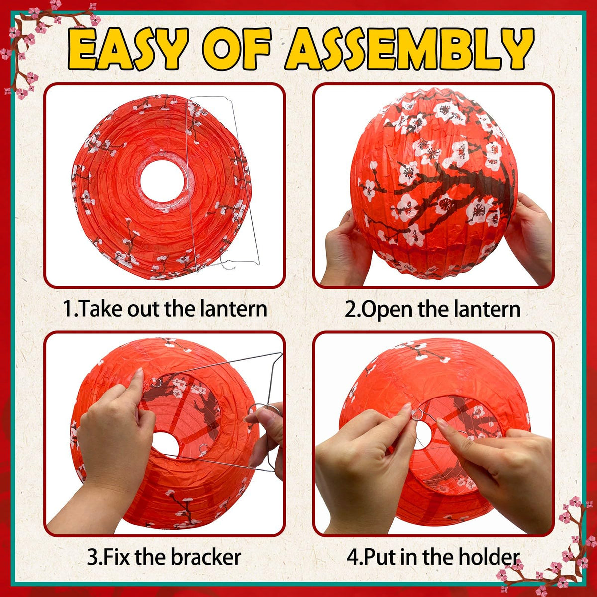 Peywot Hibachi waterproof plastic red lanterns resist weather for outdoor use.