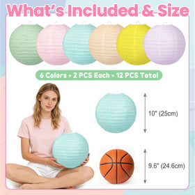 Peywot pastel paper lanterns brighten classrooms with lightweight reusable decor