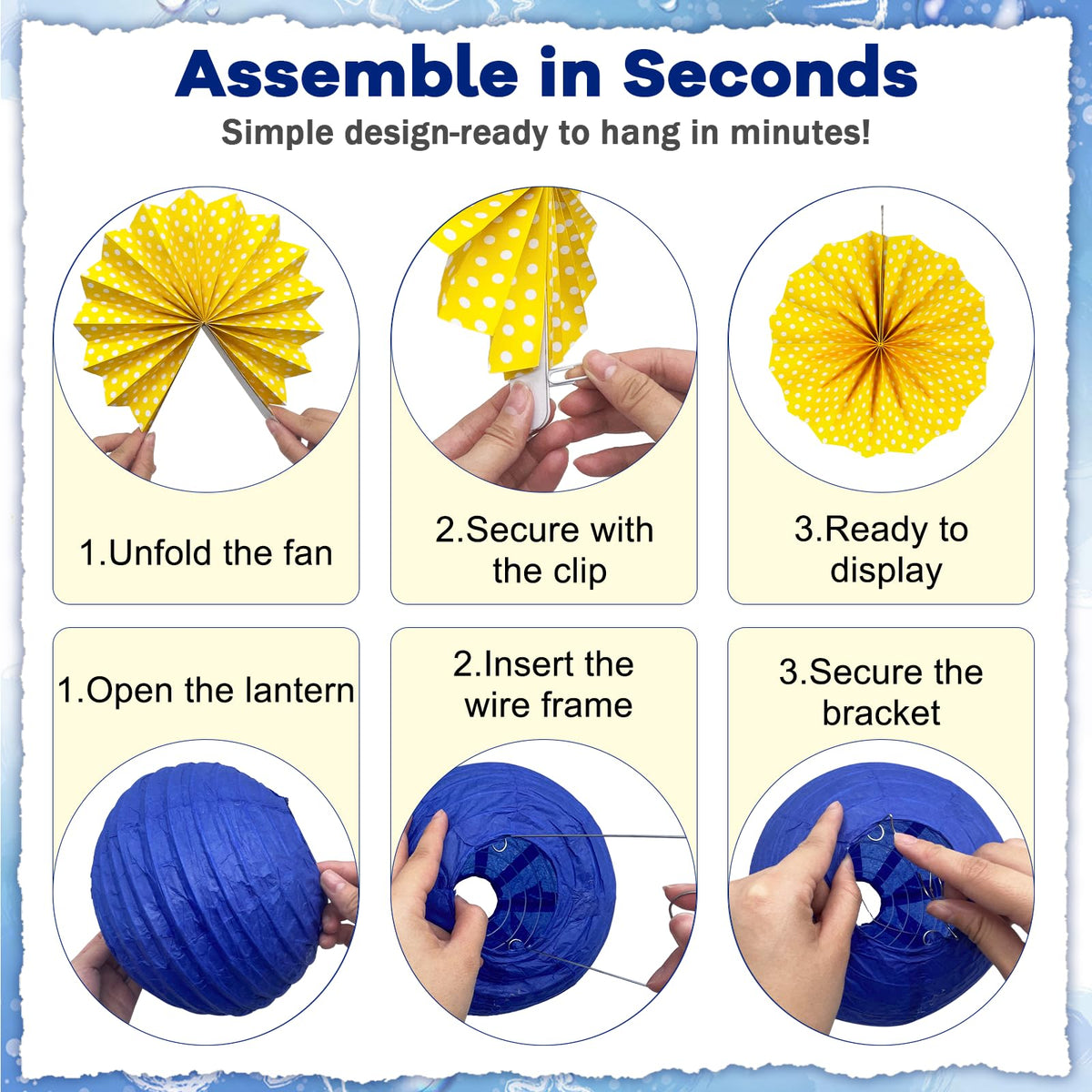 Peywot yellow 3D honeycomb ball adds dimensional decor.