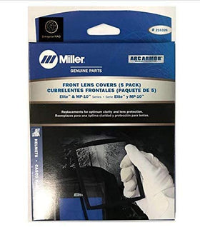Pfanstiehl Miller Elite front lens cover pack of five for clear helmet visibility