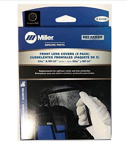 Pfanstiehl Miller Elite front lens cover pack of five for clear helmet visibility