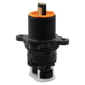 Pfister ceramic disc cartridge ensures smooth operation and lasting durability.