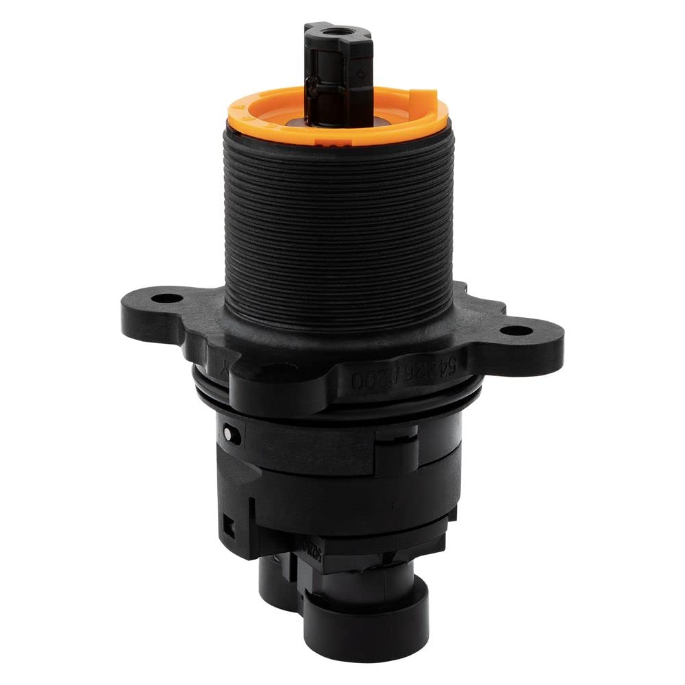 Pfister ceramic disc cartridge with durable sealing ensures smooth operation.