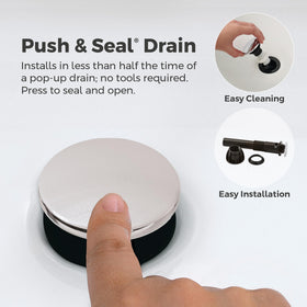 Pfister Courant 3-hole installation fits common sink decks for easy upgrades.