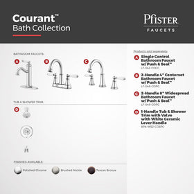 Pfister Courant NSF-certified design meets lead-free standards for safer fixtures.