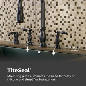 Pfister Hanover docked spray head stays secure when not in use.
