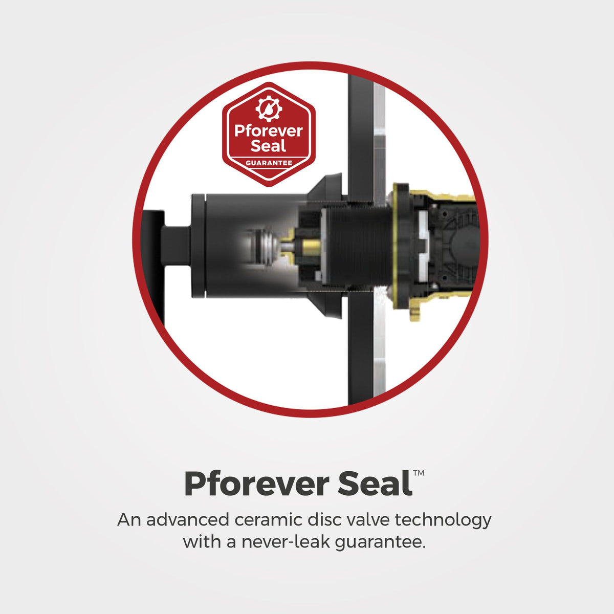 One-handle operation enables quick temperature and flow adjustments.