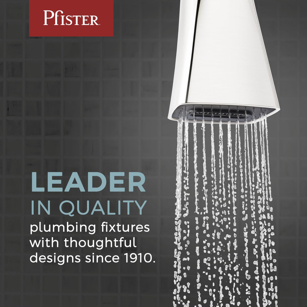 Pfister Pfirst Modern warranty signals lasting quality in Brushed Nickel