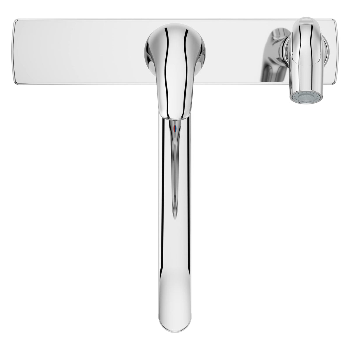 Pfister Pfirst Series polished chrome finish maintains a bright shine and easy maintenance.