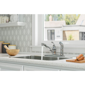 Pfister Pfirst Series compatible with standard sink configurations for easy installation.