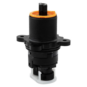 Pfister pressure-balanced cartridge for tub and shower valve delivers steady temperature control.