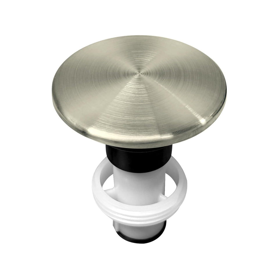 Pfister push & seal replacement stopper in brushed nickel for durable drainage.