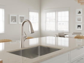 Pfister Talega high-arc spout for extra clearance when filling large pots.