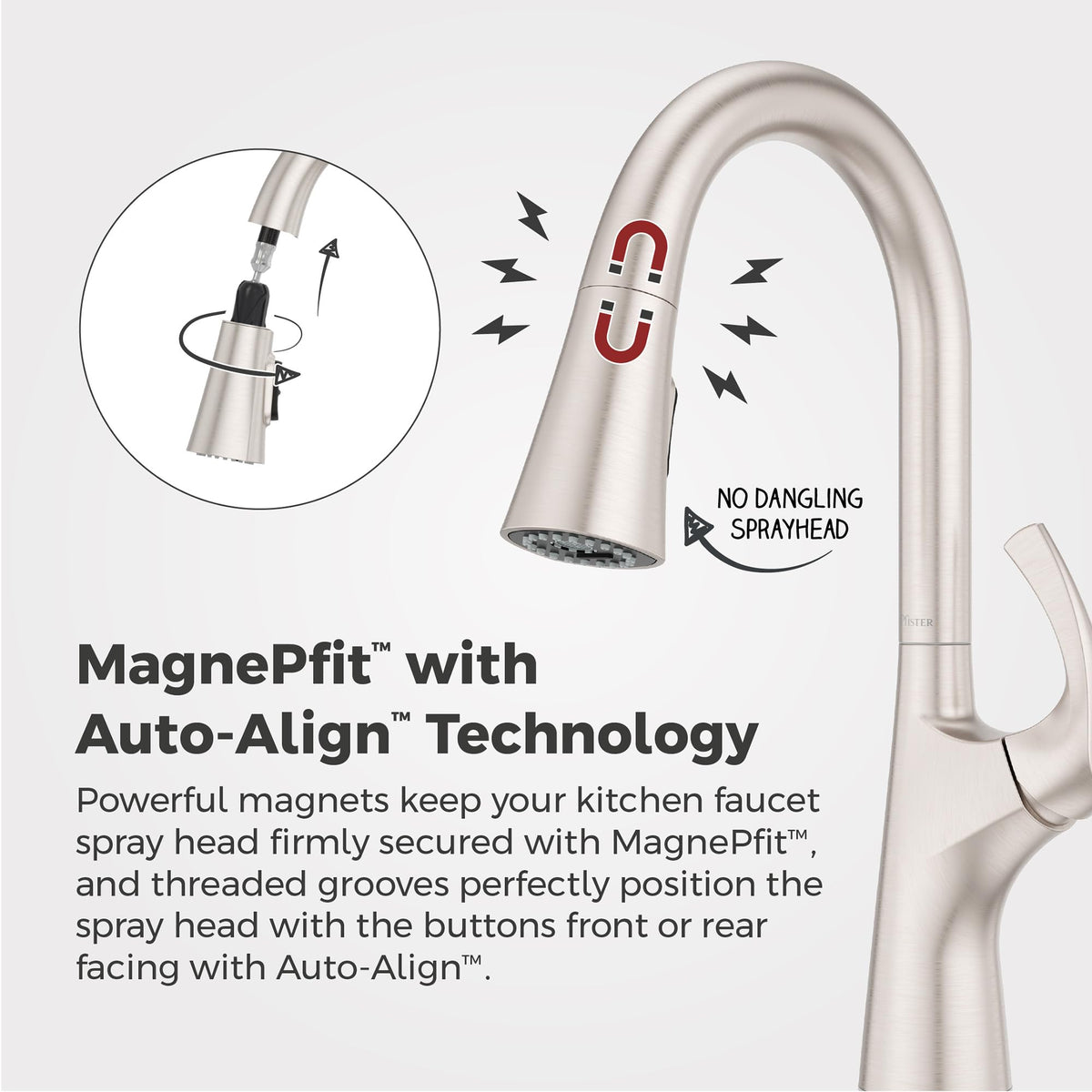 Pfister Talega TopPfit quick install tool simplifies mounting from above the sink.