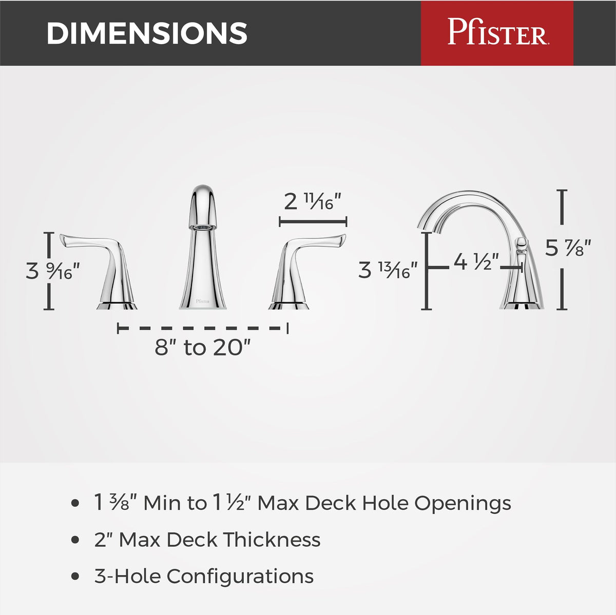 Pfister Willa push & seal drain showing tool-free sealing