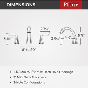 Pfister Willa push & seal drain showing tool-free sealing