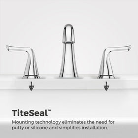 Pfister Willa TiteSeal mounting eliminates putty for easy installation