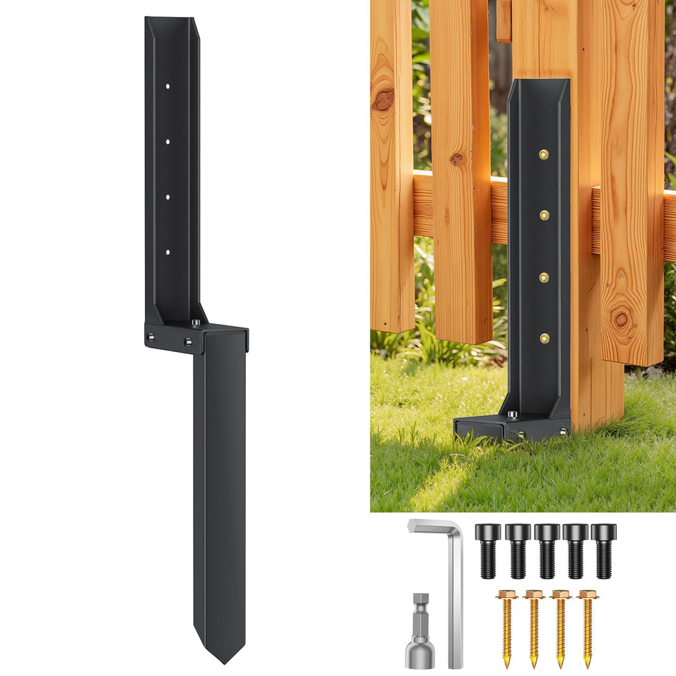PGGP fence post repair kit assembled for quick stabilization of posts.