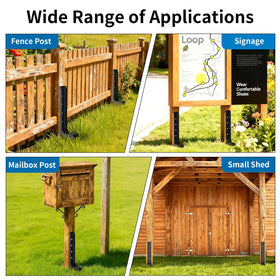 PGGP wood and metal post applications for gardens and farms.