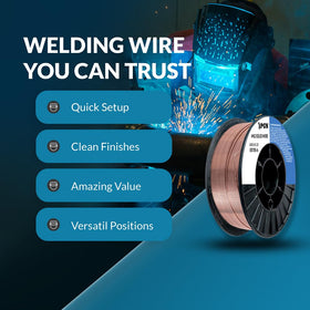 PGN Bearings ER70S-6 wire is ideal for mild steel joints.