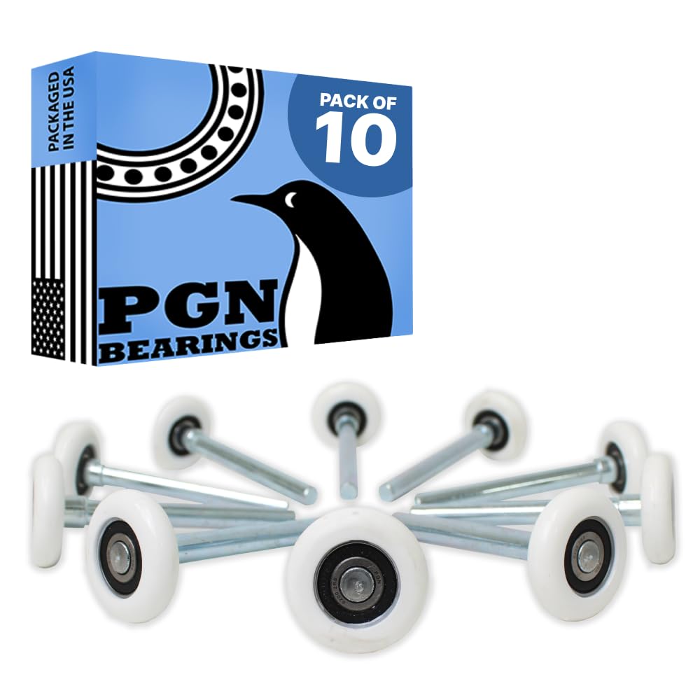PGN Bearings nylon wheel roller delivers a whisper quiet glide for residential doors