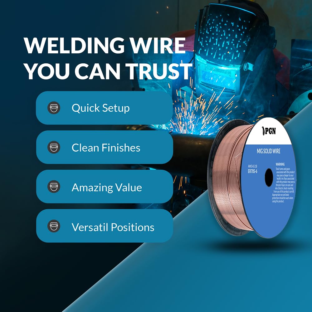 PGN ER70S-6 MIG wire bead preview for mild steel