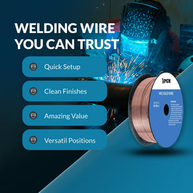 PGN ER70S-6 MIG wire bead preview for mild steel