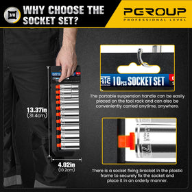 PGROUP high-visibility stamps help quick size recognition.
